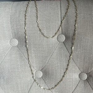 Alaina gold toned crystal long necklace